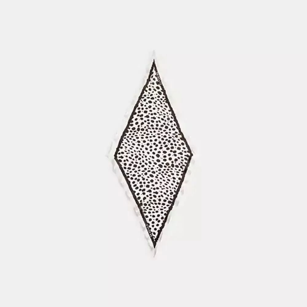 NEW‼️Coach Wild Spots Print Silk Diamond Scarf CFG38